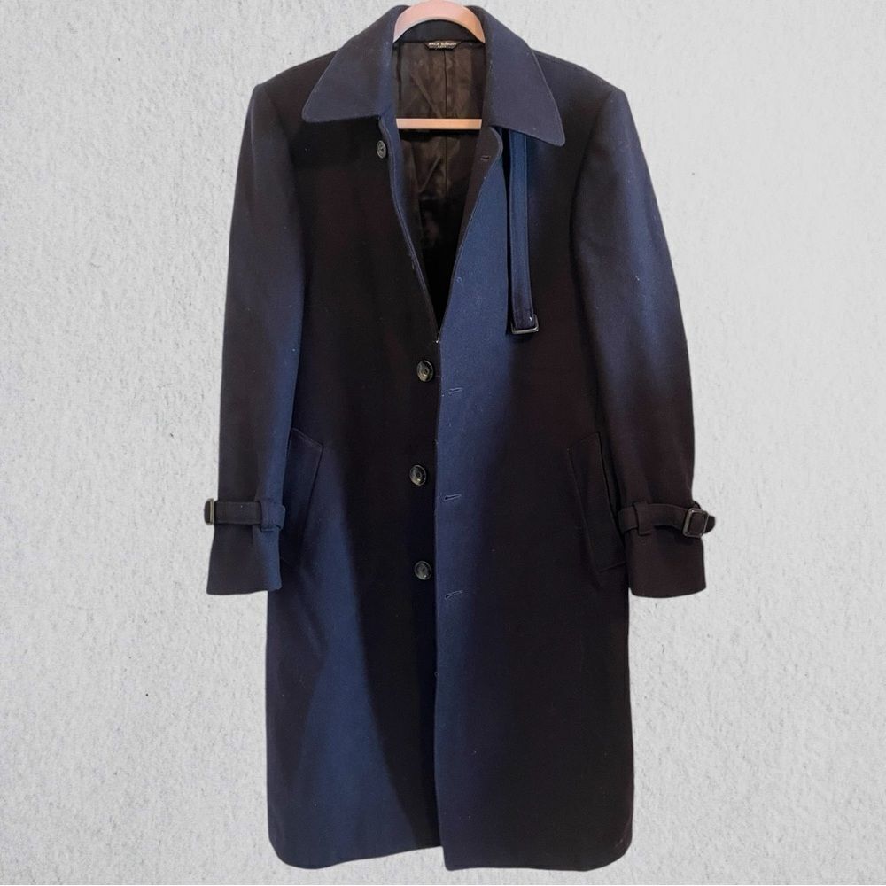 Vintage Pierre Balmain navy wool military coat - Picture 5 of 13